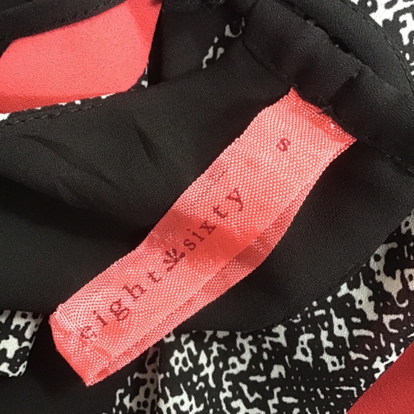 EIGHT SIXTY size 8-10 dress with spaghetti straps, black, pink and white - Picture 6 of 11